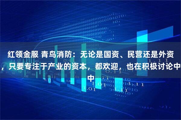 红领金服 青鸟消防：无论是国资、民营还是外资，只要专注于产业的资本，都欢迎，也在积极讨论中